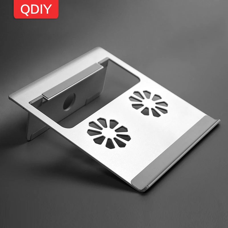 QDIY ноутбук складной радиатор Apple MAC усиленный настольная алюминиевая основа |