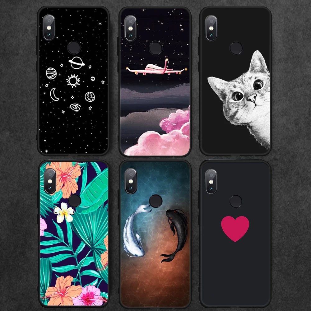 Heart Pattern TPU Cover Cases For Samsung Galaxy A3 A320 A5 A520 A7 A720 2017 A8 A6 Plus 2018 A9 Star Lite Cat Rose Case |
