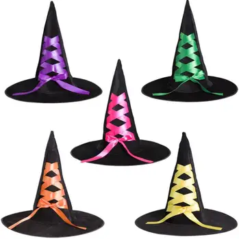 Best gift Halloween Party Party Witch Witch Hat Print Black Neck Ribbon Velvet Ribbon Hat SN2092
Best gift Halloween Party Party Witch Witch Hat Print Black Neck Ribbon Velvet Ribbon Hat SN2092