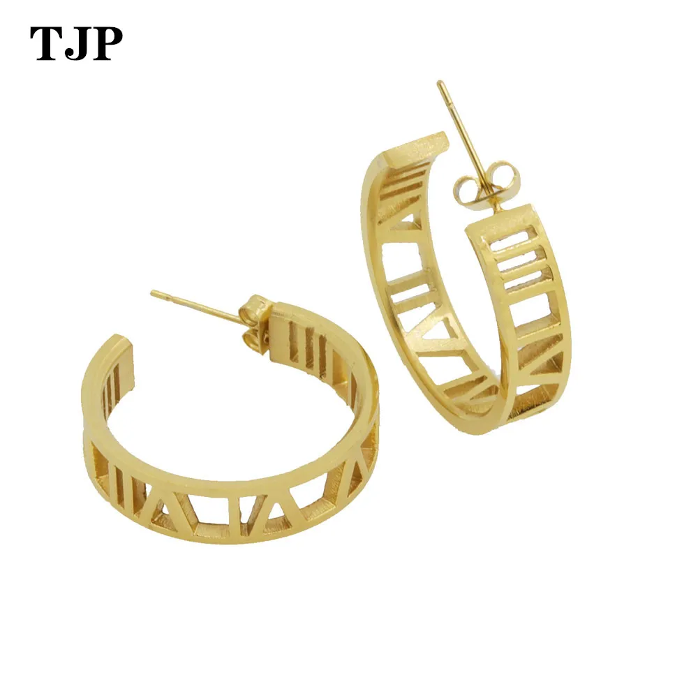 2019 Summer New Jewelry Beautiful and Charming 6mm Wide Roman Numeral Stud Earring Top Quality Titanium Steel Woman Earrings
2019 Summer New Jewelry Beautiful and Charming 6mm Wide Roman Numeral Stud Earring Top Quality Titanium Steel Woman Earrings