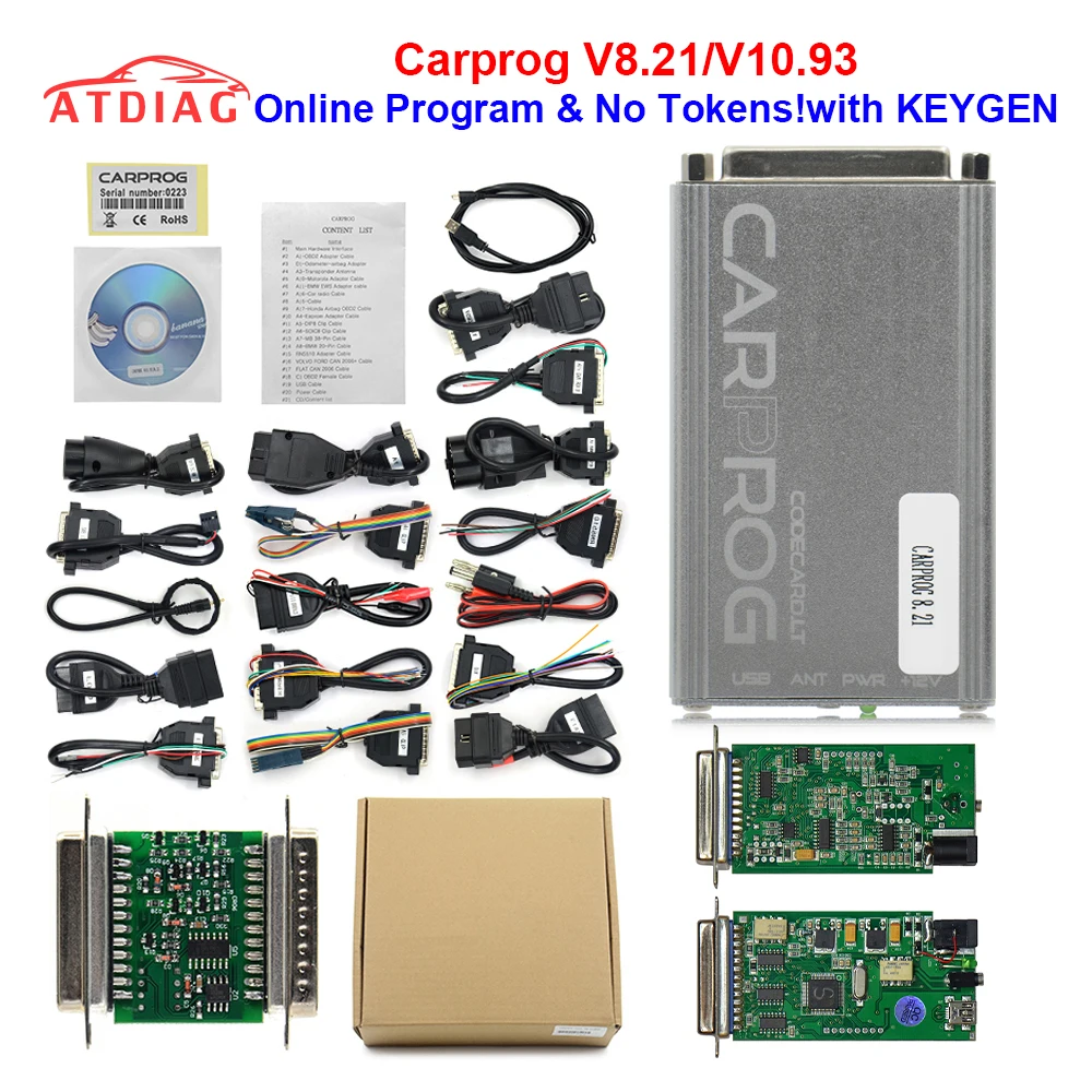 Newest V8.21 V10.93 Carprog Full Adapter Car Prog 8.21 with keygen Online Programmer For Radio/Dash/IMMO/ECU Auto Repair Tool
Newest V8.21 V10.93 Carprog Full Adapter Car Prog 8.21 with keygen Online Programmer For Radio/Dash/IMMO/ECU Auto Repair Tool