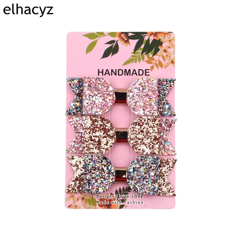 3pcs/set 3.5inch Hair Bow Glitter Hair Clip Rose Gold Sparkly Leather Pretty Clip for Headband Hairpins Princess Party Headdress
3pcs/set 3.5inch Hair Bow Glitter Hair Clip Rose Gold Sparkly Leather Pretty Clip for Headband Hairpins Princess Party Headdress