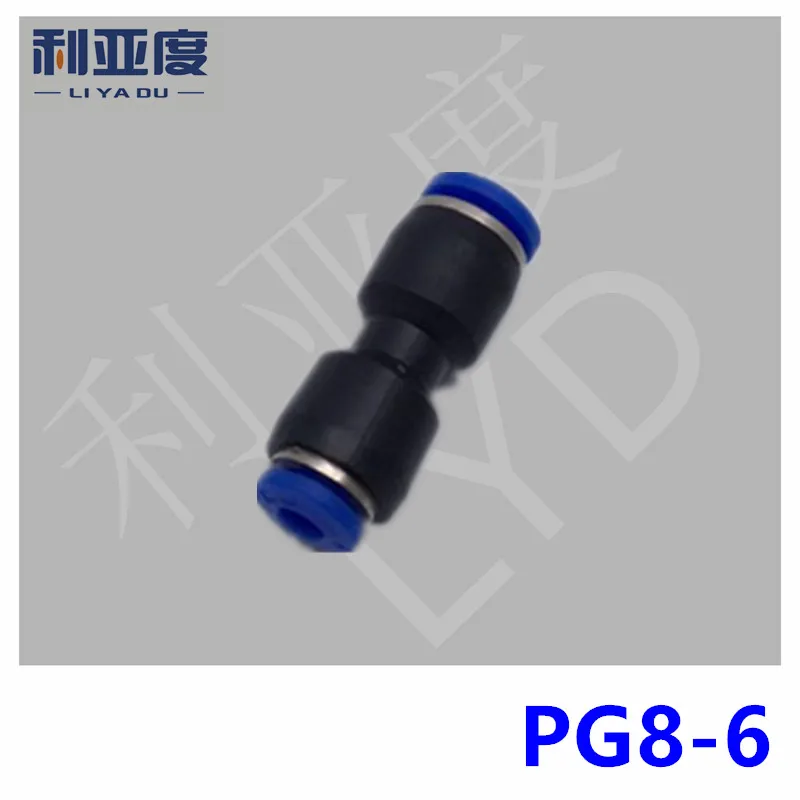 50PCS/LOT PG8-6 Black/White Pneumatic fittings tube connector 8mm to 6mm Through reducing joint
50PCS/LOT PG8-6 Black/White Pneumatic fittings tube connector 8mm to 6mm Through reducing joint