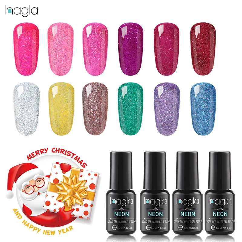 Inagla Nail Art Design Manicure Nails Gel UV Gel Varnish Hybrid Nail Art Sock Off Crismas Choosen 8ml Neon Nail Polish
Inagla Nail Art Design Manicure Nails Gel UV Gel Varnish Hybrid Nail Art Sock Off Crismas Choosen 8ml Neon Nail Polish