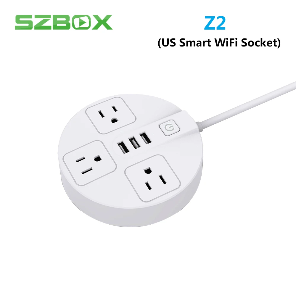 Z2 Smart WiFi Socket 2.4G Wireless Remote Socket Adaptor Power on and off with phone Works With Alexa
Z2 Smart WiFi Socket 2.4G Wireless Remote Socket Adaptor Power on and off with phone Works With Alexa