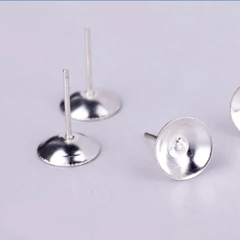 100pcs/lot Silver Color 4 6 8mm Metal Iron Ear Stud Pin DIY Stud Earrings Findings & Components F1763
100pcs/lot Silver Color 4 6 8mm Metal Iron Ear Stud Pin DIY Stud Earrings Findings & Components F1763