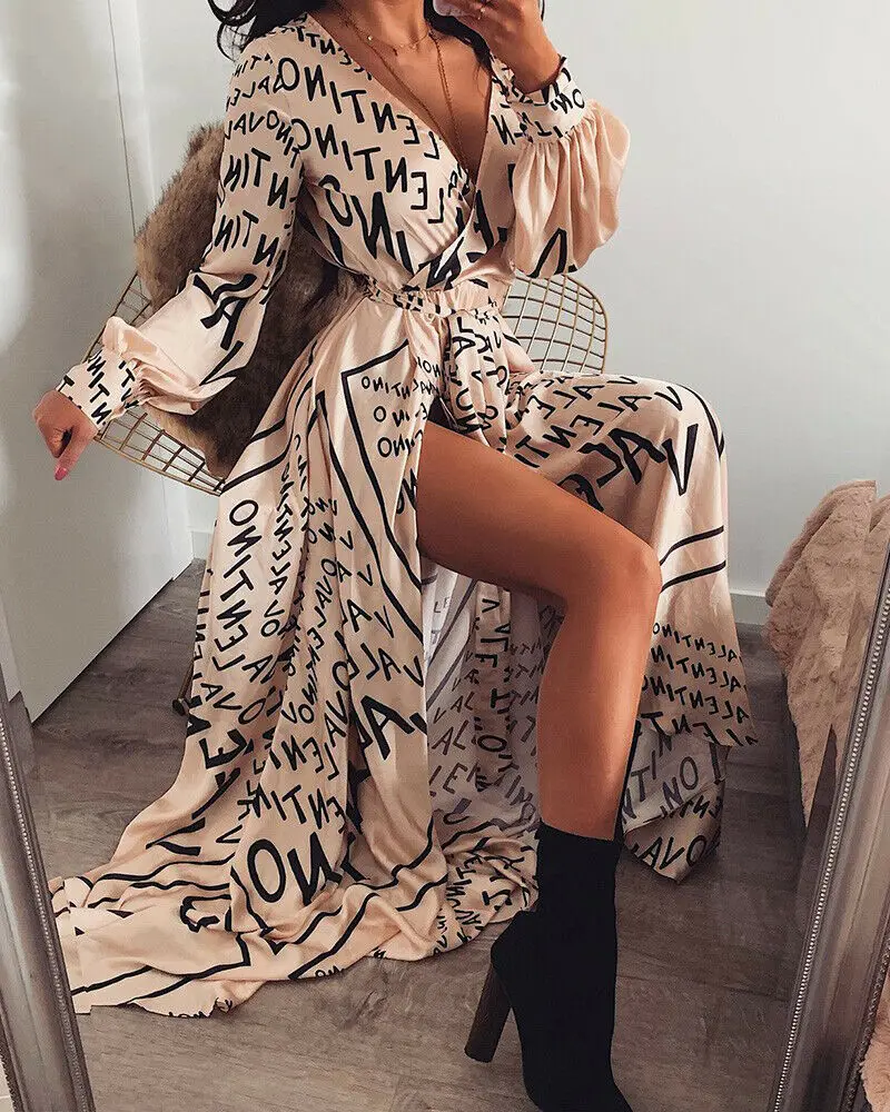Brand New Hot Womens Sexy Boho Long Fashion Dresses Ladies Long Sleeve Summer Beach Slit V-Neck Maxi Floral Dress Size 8-22
Brand New Hot Womens Sexy Boho Long Fashion Dresses Ladies Long Sleeve Summer Beach Slit V-Neck Maxi Floral Dress Size 8-22