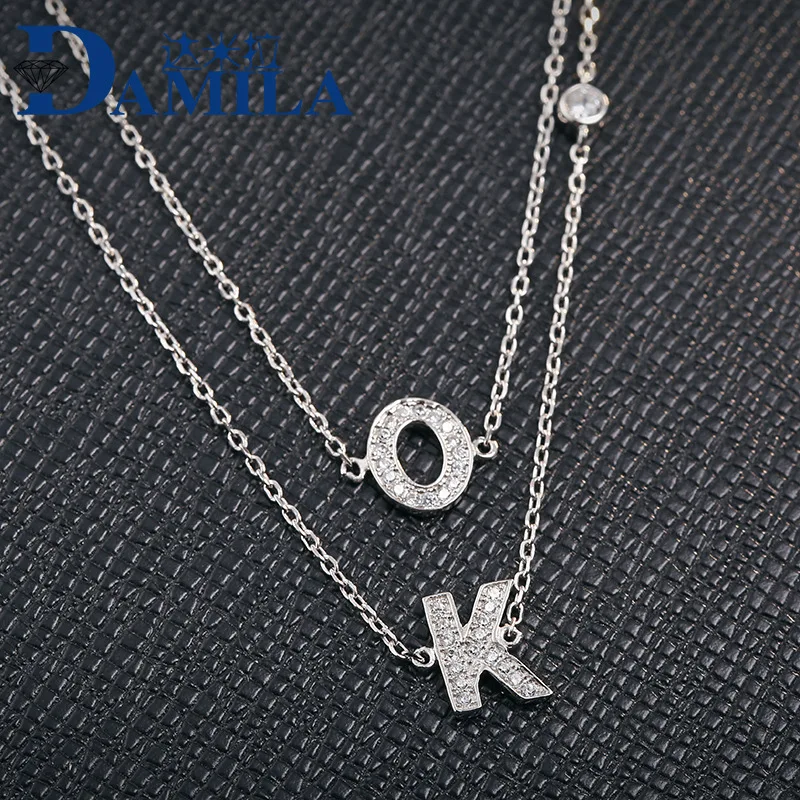 Trendy alphabet Letter pendant necklace with AAA cubic zirconia fashion jewerly for women
Trendy alphabet Letter pendant necklace with AAA cubic zirconia fashion jewerly for women