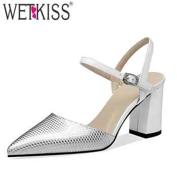 WETKISS White Sandals Women 2019 New Thick High Heels Sandals Woman Summer Wedding Emboss Shoes Female Fashion Pointed Toe Shoes
WETKISS White Sandals Women 2019 New Thick High Heels Sandals Woman Summer Wedding Emboss Shoes Female Fashion Pointed Toe Shoes