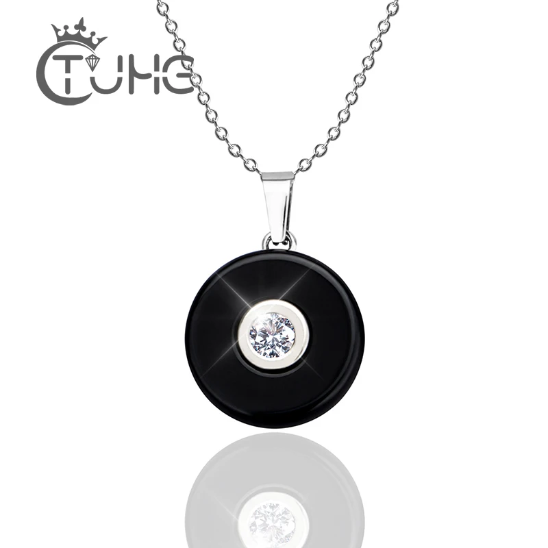 Pendant Necklace Women Jewelry 2017 Fashion Gold Color Stainless Steel Ceramic Necklace Women Christmas Gift
Pendant Necklace Women Jewelry 2017 Fashion Gold Color Stainless Steel Ceramic Necklace Women Christmas Gift