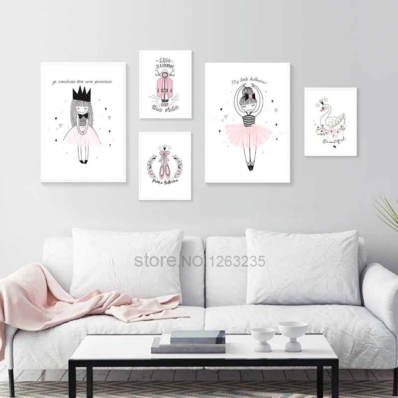 Baby Girl Room Decor Nordic Poster Princess Decoracion Wall Pictures For Living Room Ballet Wall Art Canvas Painting Unframed
Baby Girl Room Decor Nordic Poster Princess Decoracion Wall Pictures For Living Room Ballet Wall Art Canvas Painting Unframed