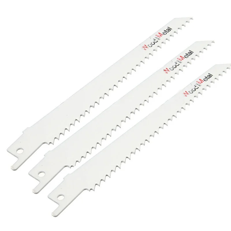 High quality Carbon steel Saw Blade 1/2" handle S611DF 150mm reciprocating saw blade 6 TPI garden tool
High quality Carbon steel Saw Blade 1/2" handle S611DF 150mm reciprocating saw blade 6 TPI garden tool