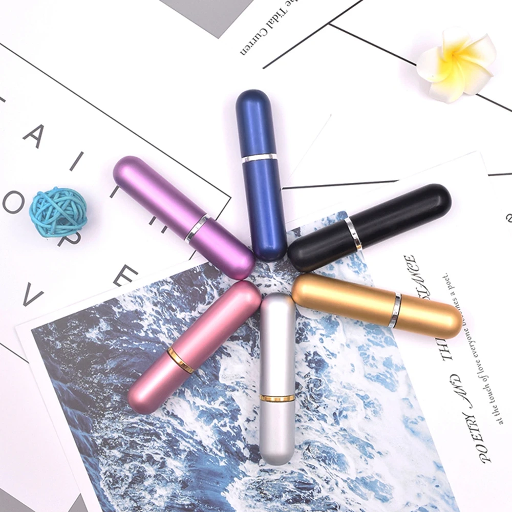 Dolovemk 5ml Portable Mini Aluminum Refillable Perfume Bottle With Spray Empty Cosmetic Containers With Atomizer For Traveler
Dolovemk 5ml Portable Mini Aluminum Refillable Perfume Bottle With Spray Empty Cosmetic Containers With Atomizer For Traveler