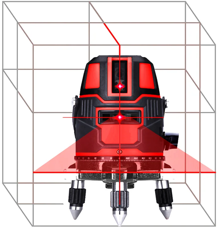 5 laser lines 6 points 360 degrees rotary outdoor mode - receiver and tilt slash available auto line red laser level
5 laser lines 6 points 360 degrees rotary outdoor mode - receiver and tilt slash available auto line red laser level