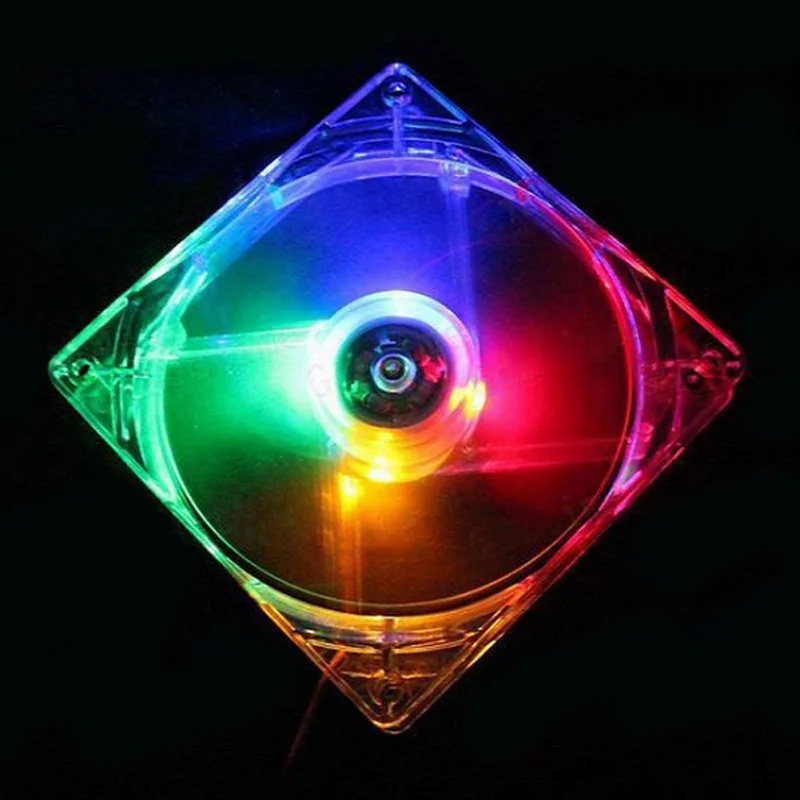 120mm Fans 4 LED 120 x 25mm 4pin Hydraulic Bearing Blue Computer Case Cooling Fan for | Компьютеры и офис