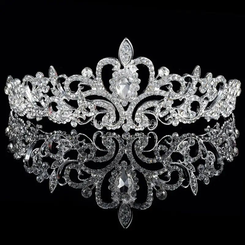 Silver plated rhinestone bridal crown 1pclot African diamante crystal tiara fashion wedding party prom jewelry for women
Silver plated rhinestone bridal crown 1pclot African diamante crystal tiara fashion wedding party prom jewelry for women