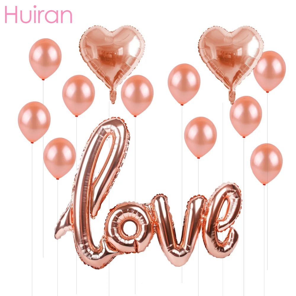 Huiran Rose Gold Love Letter Foil Balloon Confetti Latex Baloon Champagne Ballon Wedding Party Decoration Marriage Decoration
Huiran Rose Gold Love Letter Foil Balloon Confetti Latex Baloon Champagne Ballon Wedding Party Decoration Marriage Decoration