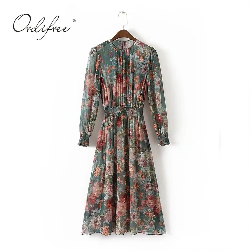 Ordifree 2019 Summer Women Floral Long Dress Vintage Long Sleeve Flower Print Maxi Dress 2 Piece Set
Ordifree 2019 Summer Women Floral Long Dress Vintage Long Sleeve Flower Print Maxi Dress 2 Piece Set