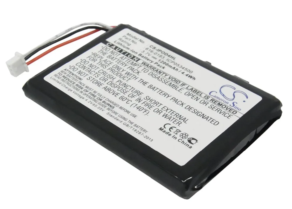 Cameron Sino 616-0183 Battery for Apple iPOD 4th Generatio Photo U2 20GB Color Display MA127 30GB M9829/A MP3, MP4, PMP Battery
Cameron Sino 616-0183 Battery for Apple iPOD 4th Generatio Photo U2 20GB Color Display MA127 30GB M9829/A MP3, MP4, PMP Battery