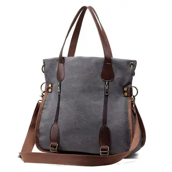 Women's Canvas Tote Bag Top Handle Bags Crossbody Messenger Bag Shoulder Handbag(Grey)
Women's Canvas Tote Bag Top Handle Bags Crossbody Messenger Bag Shoulder Handbag(Grey)