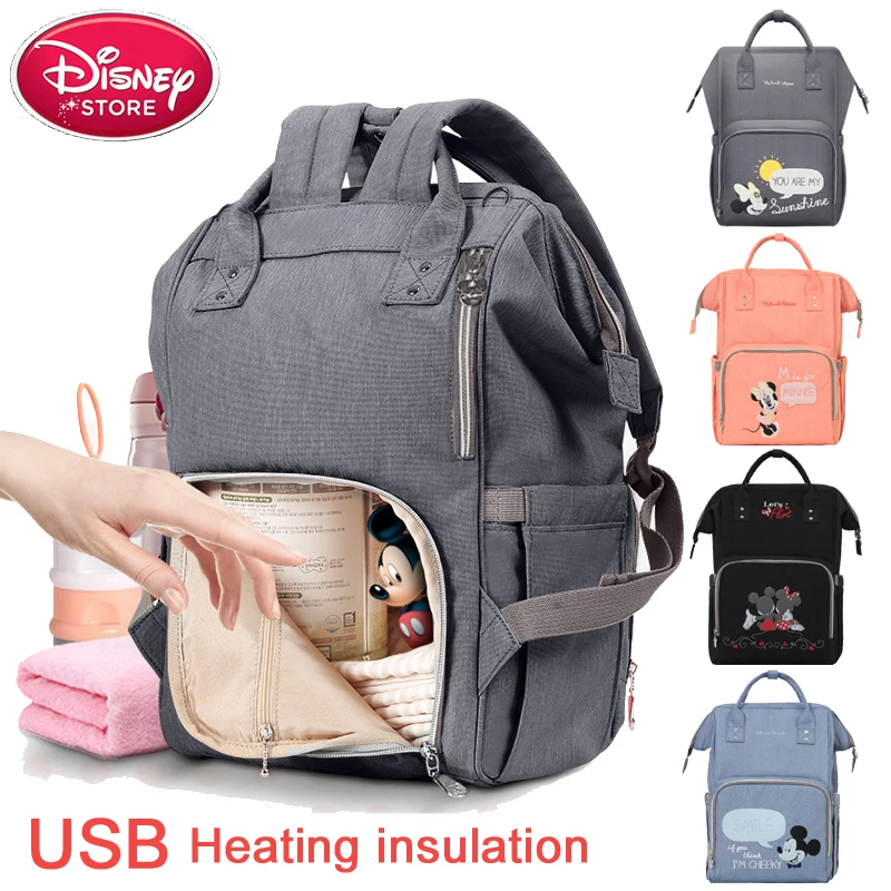 Disney Mummy Diaper Bag USB Bottle Insulation Disney Minnie Mickey Baby Bag Thermal Capacity Travel Baby Care Backpack Handbag
Disney Mummy Diaper Bag USB Bottle Insulation Disney Minnie Mickey Baby Bag Thermal Capacity Travel Baby Care Backpack Handbag