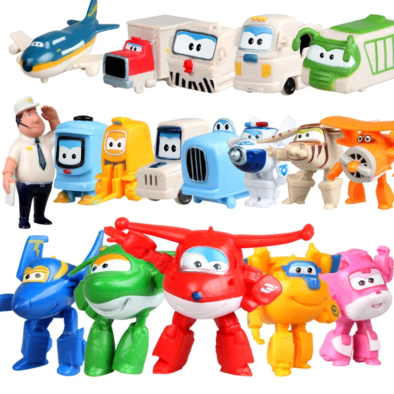18pcs/lot Newest 3.5cm Super Wings Mini Figures Toys Superwings Q Version Cute Mini Airplane Robot for Birthday Gift toy
18pcs/lot Newest 3.5cm Super Wings Mini Figures Toys Superwings Q Version Cute Mini Airplane Robot for Birthday Gift toy