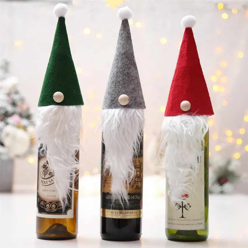 Christmas Santa Claus Gnome Wine Bottle Cover Bags Faceless Doll Holders Xmas Home Decor Dinner Table Party Decors
Christmas Santa Claus Gnome Wine Bottle Cover Bags Faceless Doll Holders Xmas Home Decor Dinner Table Party Decors