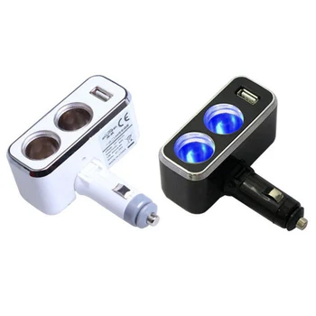 Triple 1 to 2 Socket + USB Power Supply Car Charger power supply double dropshipping Wholesale with blue lights
Triple 1 to 2 Socket + USB Power Supply Car Charger power supply double dropshipping Wholesale with blue lights