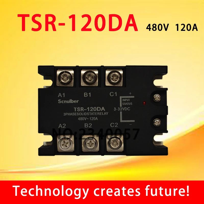 three phase Solid state relay TSR-120DA DC control AC 480v` 120A input status:3-32V
three phase Solid state relay TSR-120DA DC control AC 480v` 120A input status:3-32V
