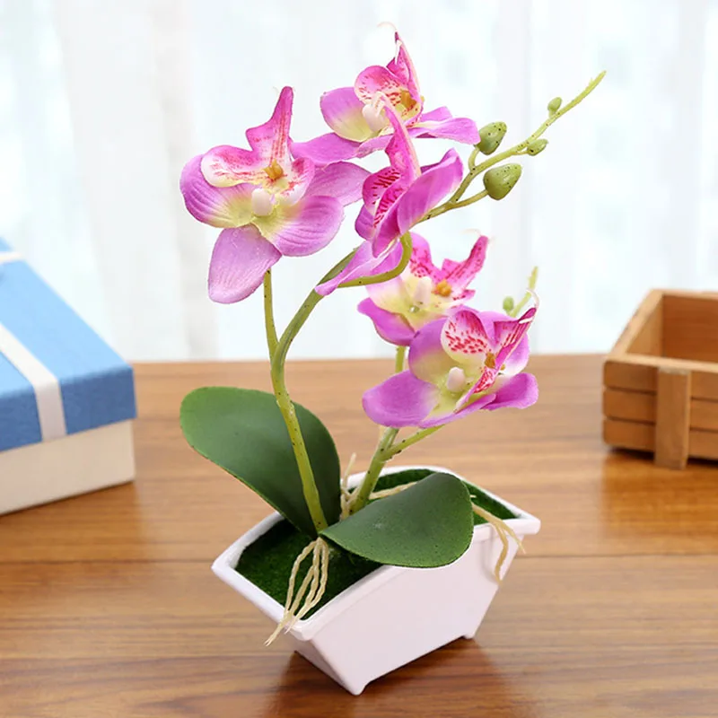 Hot 1 Pcs Artificial Flowers Phalaenopsis Bonsai Butterfly Orchid Plants Overall Floral for Home Wedding MDD88
Hot 1 Pcs Artificial Flowers Phalaenopsis Bonsai Butterfly Orchid Plants Overall Floral for Home Wedding MDD88