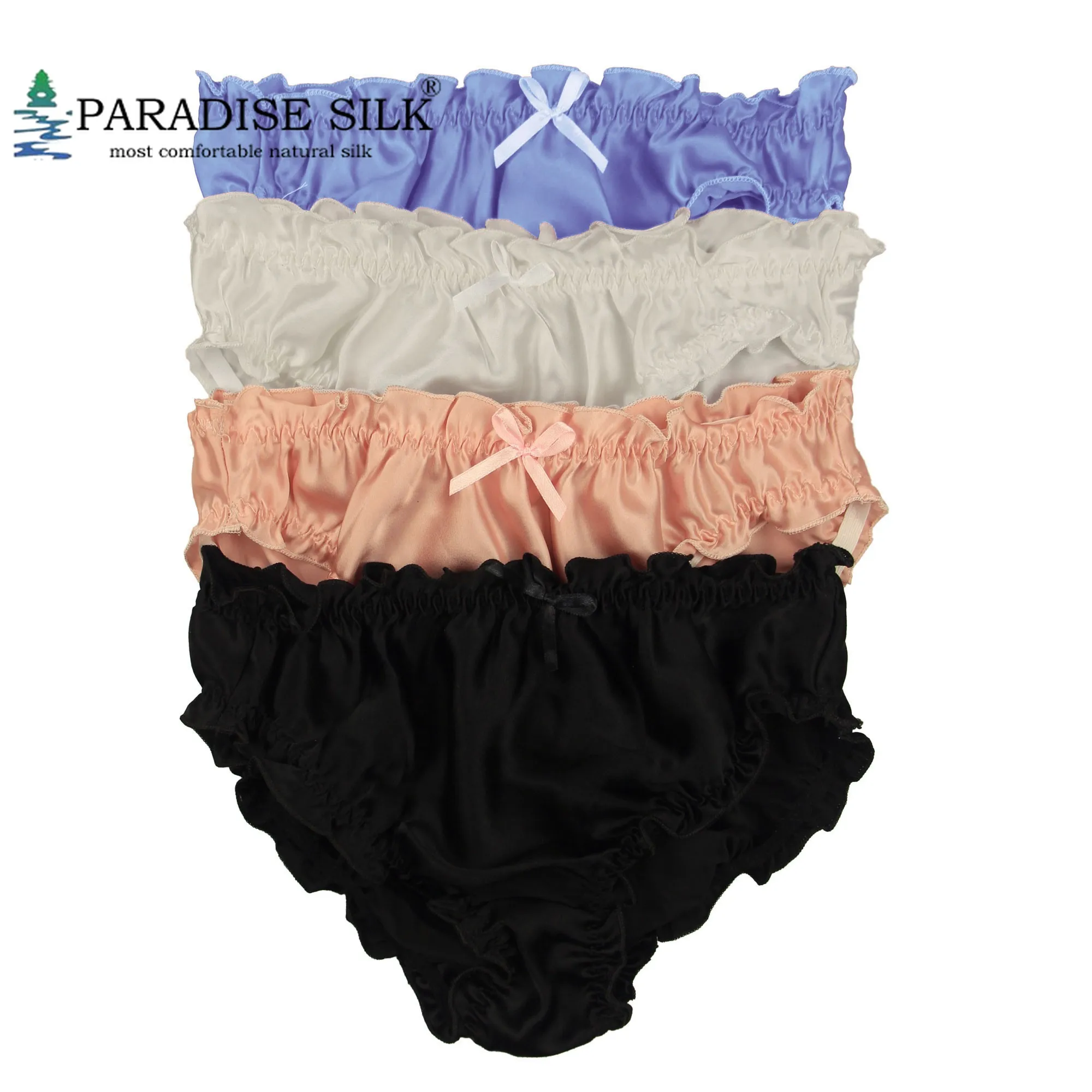 Women's Flouncing Panties Lot 4 Pair 100% Silk Women's String Bikinis Sexy Briefs Lady Underwear US S M L XL (W23"-34")
Women's Flouncing Panties Lot 4 Pair 100% Silk Women's String Bikinis Sexy Briefs Lady Underwear US S M L XL (W23"-34")