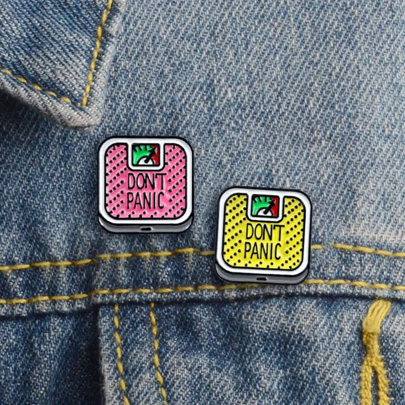 Cartoon Cute Don't Panic Weighing Scale Alloy Brooch Mini Pins Badge Enamel Lapel Pin Cute Dresses Hat Scarf Decor Accessory
Cartoon Cute Don't Panic Weighing Scale Alloy Brooch Mini Pins Badge Enamel Lapel Pin Cute Dresses Hat Scarf Decor Accessory
