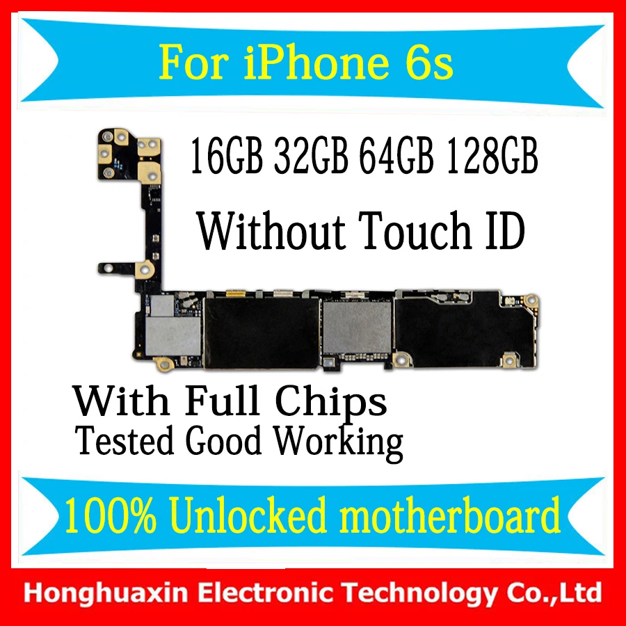 16GB 64GB 128GB Original Unlocked motherboard for iphone 6S 6 S 4.7 inch No Touch ID mainboard IOS system Logic circuit board
16GB 64GB 128GB Original Unlocked motherboard for iphone 6S 6 S 4.7 inch No Touch ID mainboard IOS system Logic circuit board