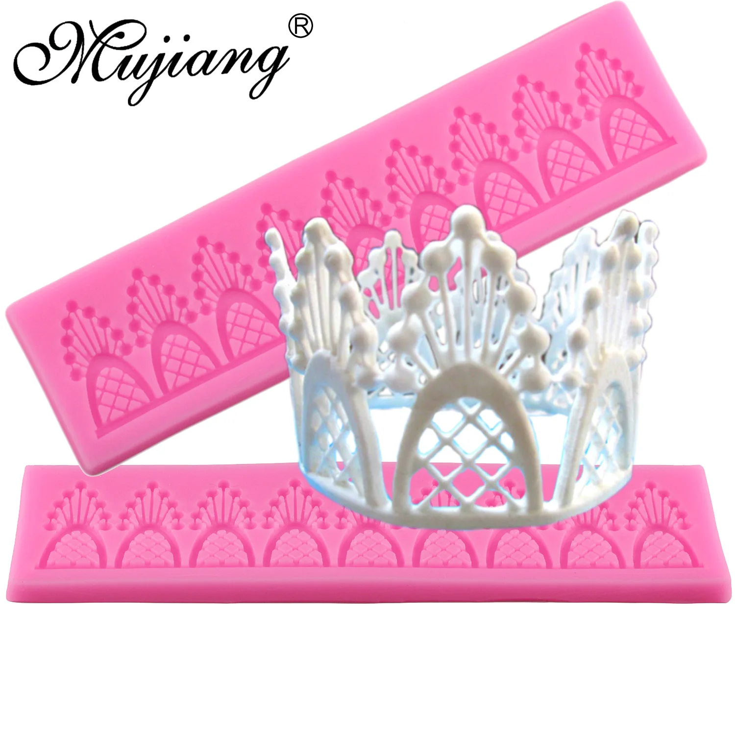 Mujiang Crown Cake Border Silicone Lace Mat Wedding Fondant Cake Decorating Tool Sugar Craft Chocolate Candy Mold Kitchen Baking
Mujiang Crown Cake Border Silicone Lace Mat Wedding Fondant Cake Decorating Tool Sugar Craft Chocolate Candy Mold Kitchen Baking