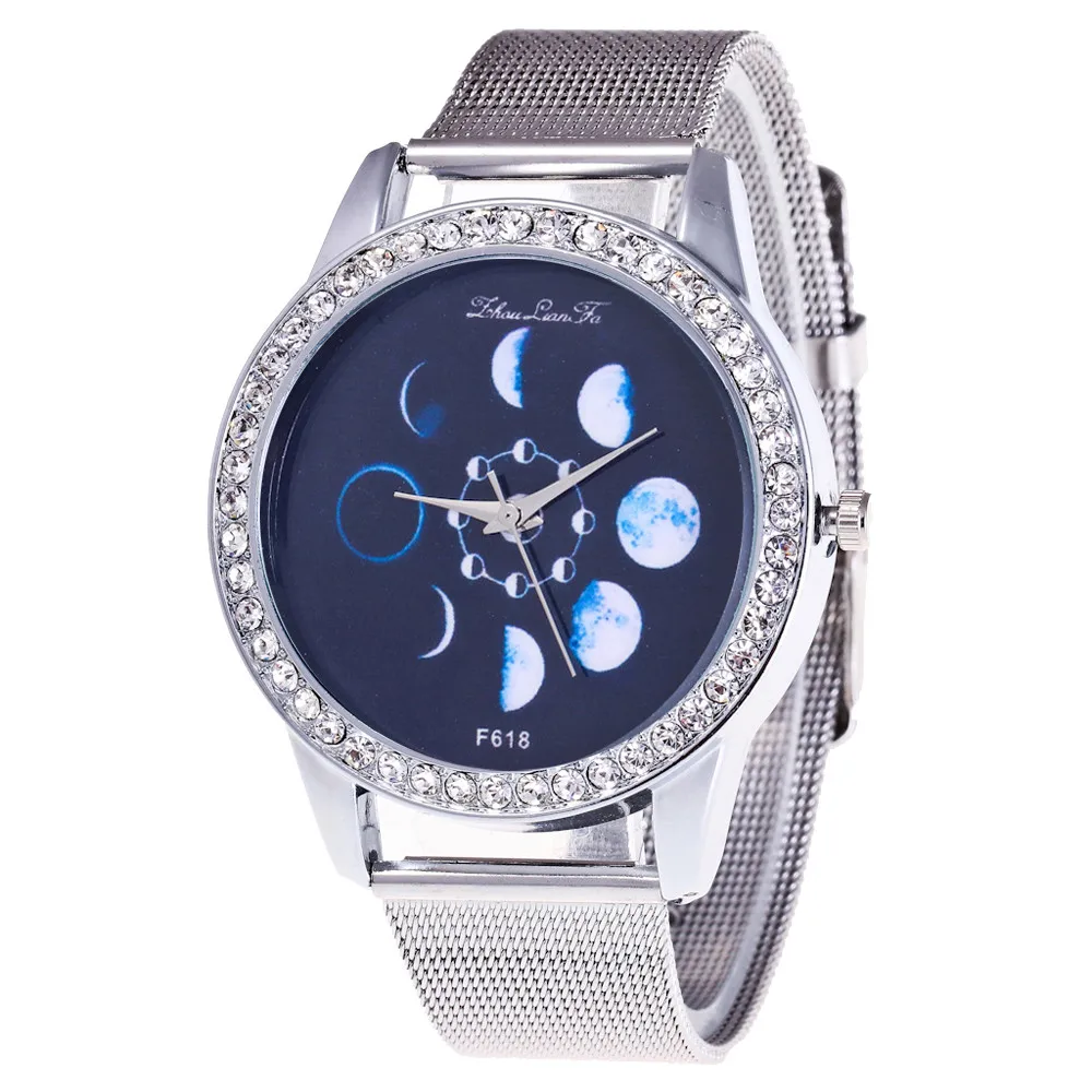 Fashion Women Ladies Watches Moving Moon Dial Quartz Wrist Watch reloj de mujer montres femme dames horloges relojes mujer saat
Fashion Women Ladies Watches Moving Moon Dial Quartz Wrist Watch reloj de mujer montres femme dames horloges relojes mujer saat