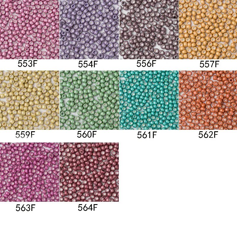 Toho seed beads color chart 2