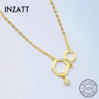 INZATT Gothic Minimalist Geometric Honeycomb Exquisite Zircon Pendant Necklace Real 925 Sterling Silver Fine Jewelry For Women
INZATT Gothic Minimalist Geometric Honeycomb Exquisite Zircon Pendant Necklace Real 925 Sterling Silver Fine Jewelry For Women