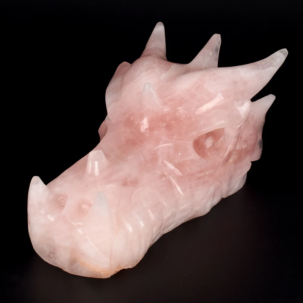 Huge 7. 2 '' Dragon Skull Natural Rose Quartz Crystal Carved Crystal Skull Healing Statue Christmas Home Decor Art Collection
Huge 7. 2 '' Dragon Skull Natural Rose Quartz Crystal Carved Crystal Skull Healing Statue Christmas Home Decor Art Collection