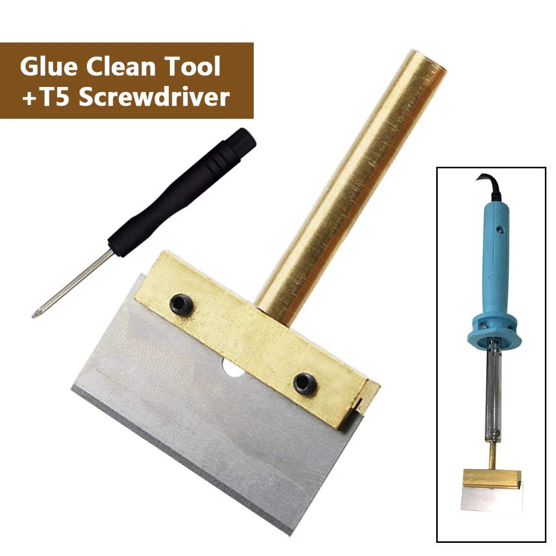 60W T Solder Iron Tip UV Glue Clean Tool With Blade Remove Residue Adhesive for Cell Phone Screen +T5 Screwdriver
60W T Solder Iron Tip UV Glue Clean Tool With Blade Remove Residue Adhesive for Cell Phone Screen +T5 Screwdriver