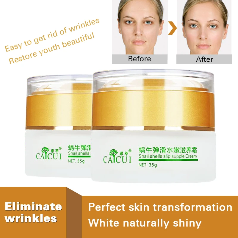 CAICUI Korea Gold Snail Face Cream, Moisturizing Whitening Snail Shells Slip Supple Day Cream Face Care Anti-aging Anti Wrinkle
CAICUI Korea Gold Snail Face Cream, Moisturizing Whitening Snail Shells Slip Supple Day Cream Face Care Anti-aging Anti Wrinkle