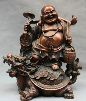 wholesale factory 15" Chinese Pure Bronze RuYi Coin YuanBao Maitreya Buddha Dragon Turtle Statue AE1024 
wholesale factory 15" Chinese Pure Bronze RuYi Coin YuanBao Maitreya Buddha Dragon Turtle Statue AE1024
