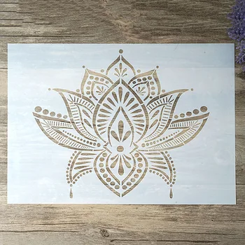 A4 A3 A2 Size DIY Craft Layering Lotus Stencil For Wall Painting Scrapbooking Stamping Album Decorative Embossing Paper Card
A4 A3 A2 Size DIY Craft Layering Lotus Stencil For Wall Painting Scrapbooking Stamping Album Decorative Embossing Paper Card