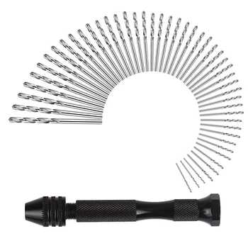 Hand Drill Set Precision Pin Vise With 49 Pcs Mini Twist Drill Bits For Model,Diy,Jewelry Making,Multipurpose Rotary Tool Drilli
Hand Drill Set Precision Pin Vise With 49 Pcs Mini Twist Drill Bits For Model,Diy,Jewelry Making,Multipurpose Rotary Tool Drilli