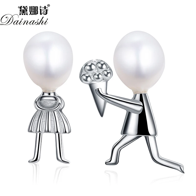 Dainashi 925 Sterling Silver Stud Earrings Love Proposal Freshwater Pearl Earrings Creative Ladies Earrings Gift for Wedding
Dainashi 925 Sterling Silver Stud Earrings Love Proposal Freshwater Pearl Earrings Creative Ladies Earrings Gift for Wedding