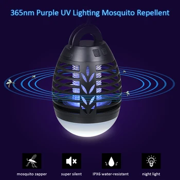 USB 3 Dimmable Camping Lantern Night Light Mosquito Killing Lamp Bug Zapper Flying Insect Killer Repellent Portable Tent Light
USB 3 Dimmable Camping Lantern Night Light Mosquito Killing Lamp Bug Zapper Flying Insect Killer Repellent Portable Tent Light