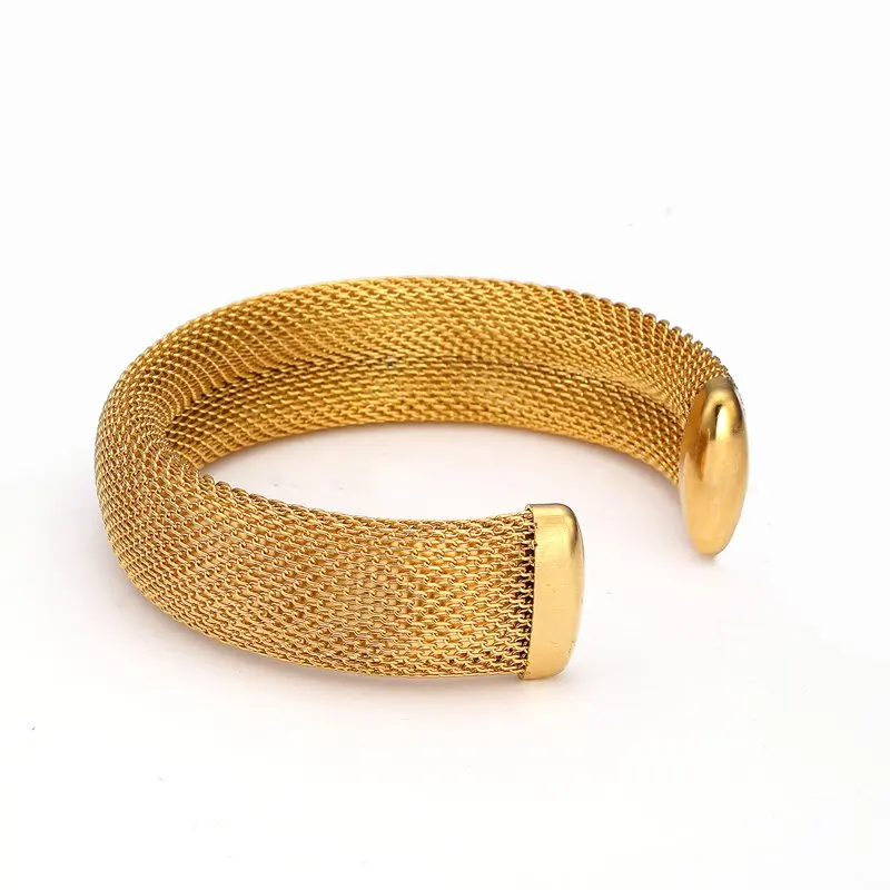 Female Charm Mesh Stainless Steel Bangle & Bracelet Women Girls Jewelry Trendy Unique Wire Cuff Open Bangle For Party Wedding
Female Charm Mesh Stainless Steel Bangle & Bracelet Women Girls Jewelry Trendy Unique Wire Cuff Open Bangle For Party Wedding