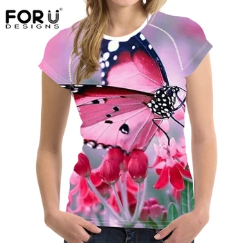 FORUDESIGNS 2019 Butterfly 3D Short Sleeve Tops Tee Shirt for Female Summer Women T Shirt Ladies Clothes футболка женская
FORUDESIGNS 2019 Butterfly 3D Short Sleeve Tops Tee Shirt for Female Summer Women T Shirt Ladies Clothes футболка женская