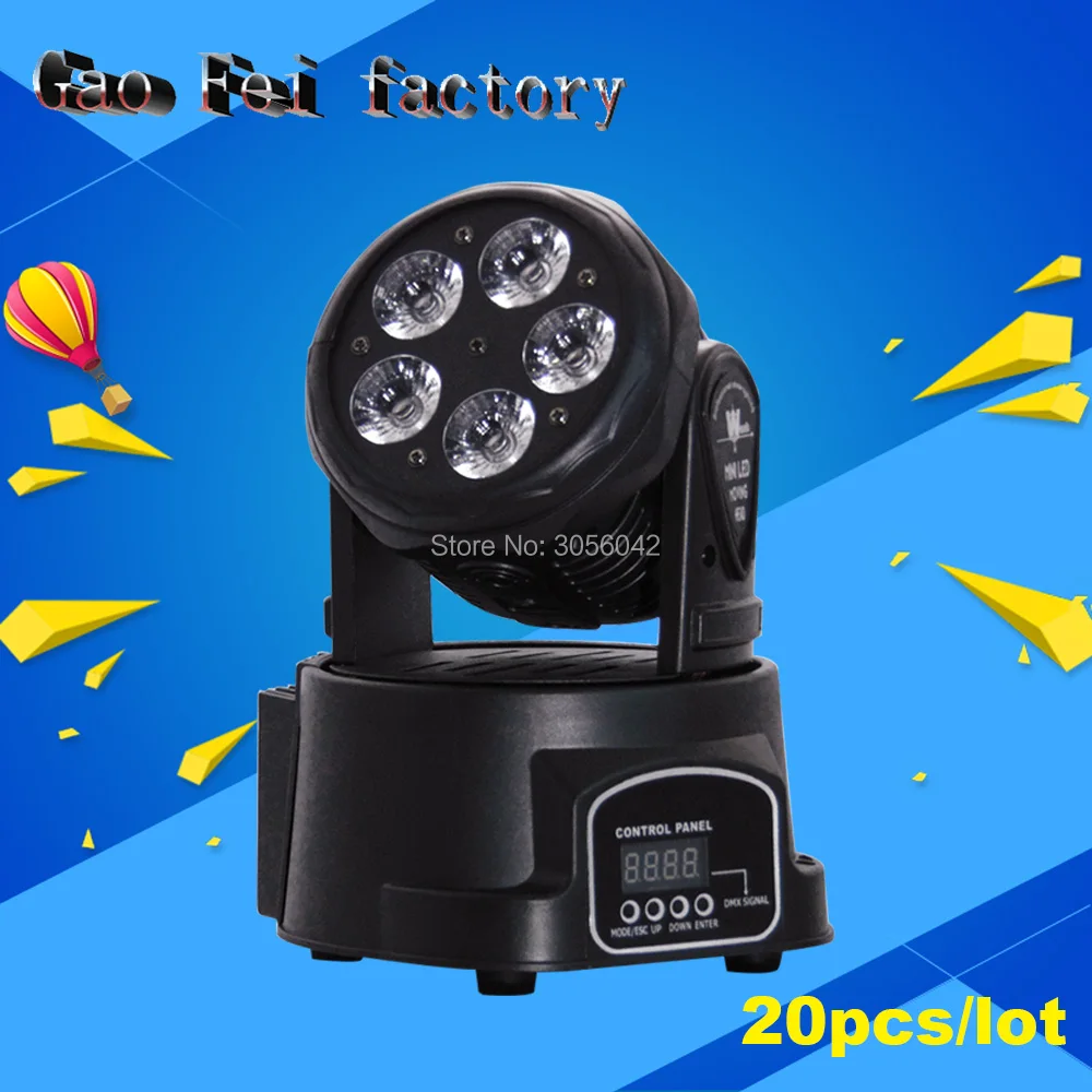 20pcs/lot LED Moving Head Mini stage 5*15W RGBWA+UV 6in1 360 degree Moving Rotating wash light Disco Club DJ party DMX
20pcs/lot LED Moving Head Mini stage 5*15W RGBWA+UV 6in1 360 degree Moving Rotating wash light Disco Club DJ party DMX