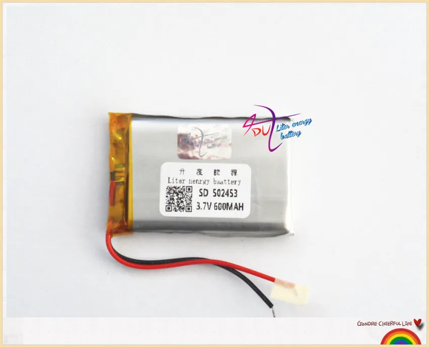 Liter energy battery lithium polymer battery 502453 3.7V 600mAh 502550 MP3 recorder Battery A battery
Liter energy battery lithium polymer battery 502453 3.7V 600mAh 502550 MP3 recorder Battery A battery