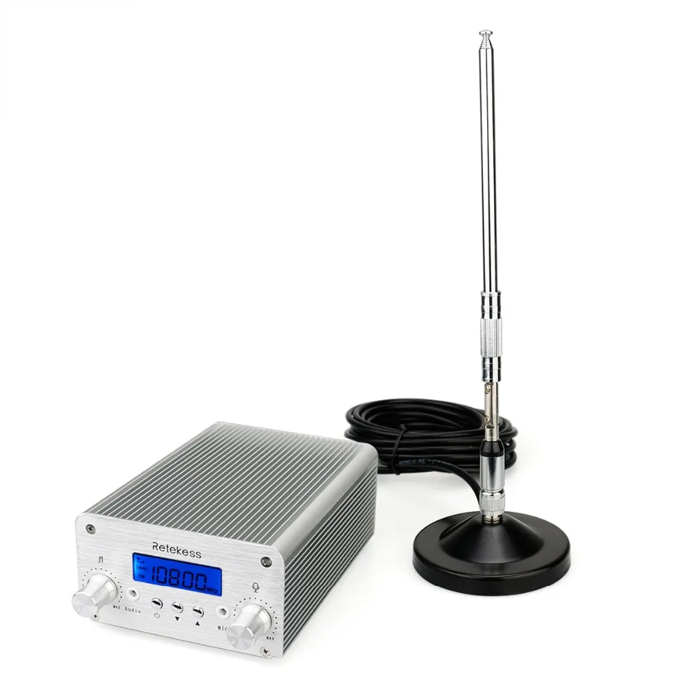 RETEKESS TR502 PLL FM Transmitter 5W/15W Stereo FM Radio Broadcast Transmitter Station For Conference Teaching Outdoor Training
RETEKESS TR502 PLL FM Transmitter 5W/15W Stereo FM Radio Broadcast Transmitter Station For Conference Teaching Outdoor Training